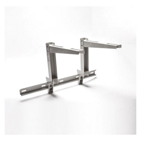 Brakett for lav grunnmur m/skinne 150kg - 6cm fra vegg