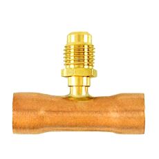 Muffe m/schrader 5/8"