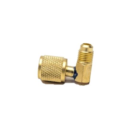 Adapter 90° 5/16" inv. Fl. QC x 1/4" utv. Fl.