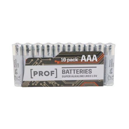 Prof Alkaliske batterier AAA A10
