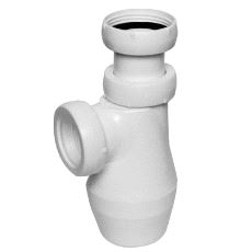 Faluplast Flaskevannlås 1 1/4" hvit 32mm hvit