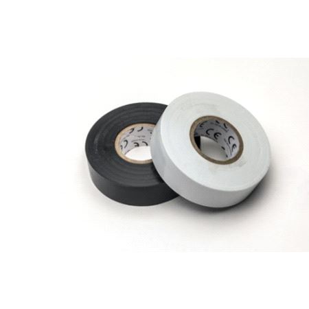Elektrotape PVC 19x0,2mm 20m Hvit