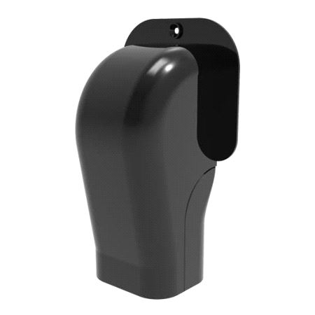 Tecnosystemi TM72-EXC Veggterminal 72mm svart