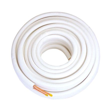 Isolerte kobberrør 1/4" x 1/2" - 20m