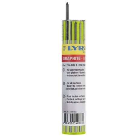 Lyra Dry Reservestift Graphite 12 stk bly