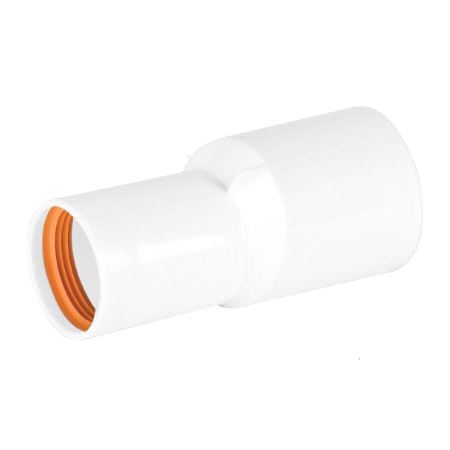 Faluplast Overgang hvit 40mm muffe-32mm muffe