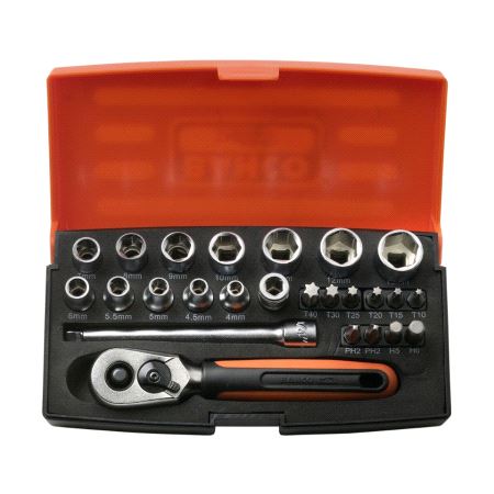 Bahco SL25 Pipenøkkelsett 1/4" kompakt