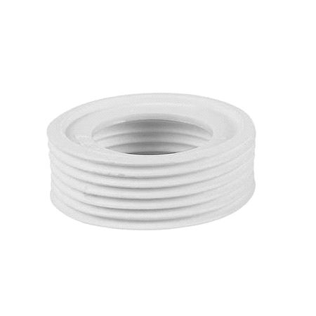 Faluplast Gjengenippel 1 1/4" utv gj.-1 innv gj. hvit