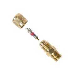 EUI-4A Nåleventil 1/8" utv. 1/4" utv. m/schrader