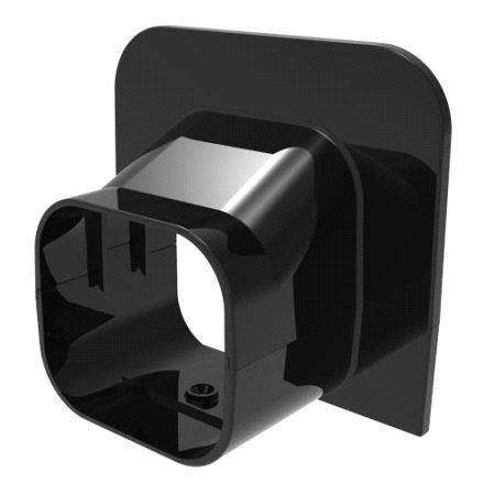 Tecnosystemi TA72-EXC Veggmuffe svart