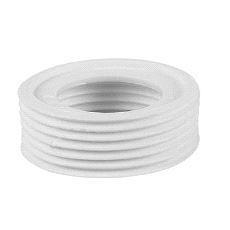 Faluplast Gjengenippel 1 1/2" utv gj.-1 1/4" innv gj. hvit