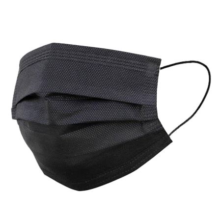 Munnbind kirurgisk zogear IIR 3-lags strikk svart 5pk.